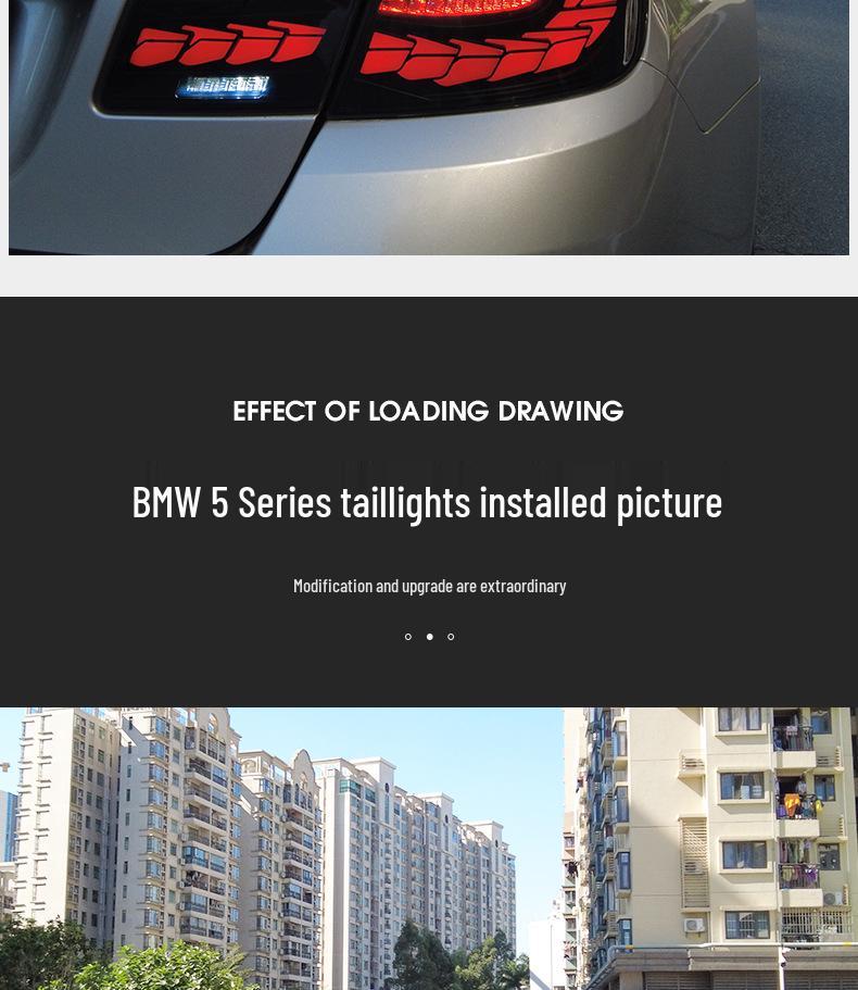 LED Flowing Turn Signal Taillights for 11-17 BMW 5 Series F10/F18