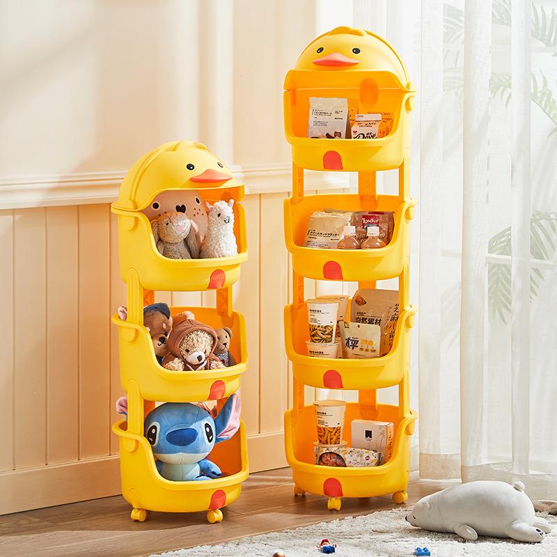 Kinder Spielzeug Aufbewahrungsregal Rollwagenregal Großer Halter Wohnzimmer Lagerung Bücherregal Baby Snacks/Bücher/Spielzeug Organizer