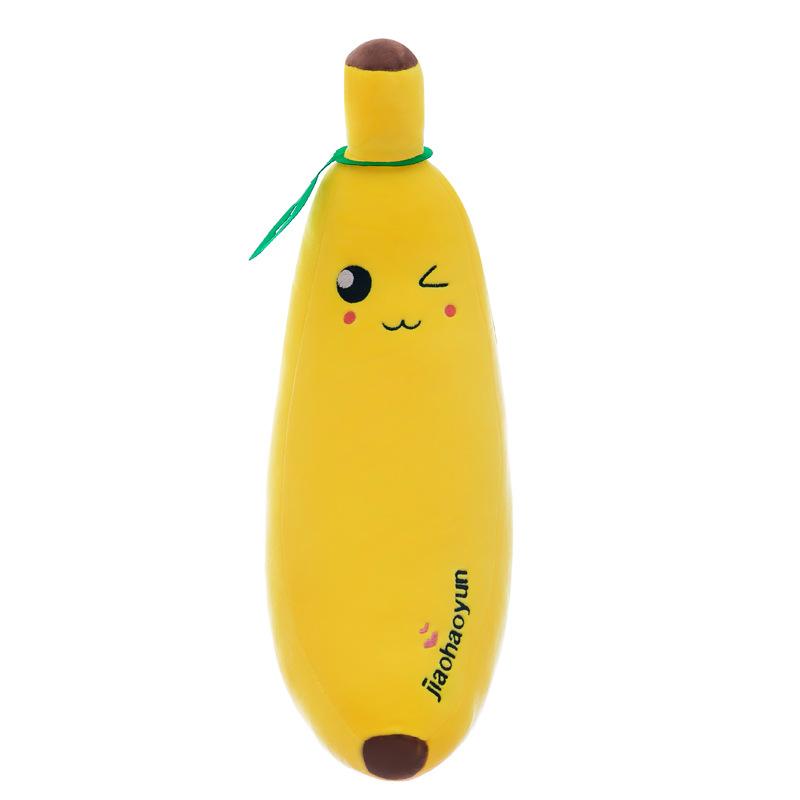 Banana Pillow Doll Plush Toy Fruit Pillow Girl Sleeping on Bed Super Soft Doll Gift