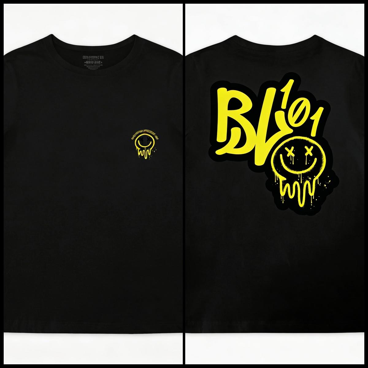 

Retro Graffiti Youth Tee Blue Yellow Baseball Lifestyle 101 2026 Summer New Adult Unisexs Womens Cotton Tshirt Kids Tshirt 4XL
