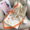 1116 Summer New Cartoon Dog Printed Small Square Scarf Cute Head Scarf Chest Wrap Versatile Korean Silk Scarf Scarf Scarf