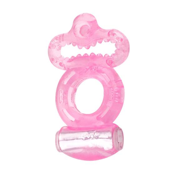 Male Vibrating Penis Lock Soft Silicone Cock Ring Delay Ejaculation Sex Toy