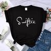 Vintage Y2K Letter Print T-shirt Women's Summer Fashion T-shirt Top Sports Casual Wear Loose Women's Clothing