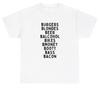 Burgers Blondes Beer T Shirt Funny Barbeque Day Drinking Alcohol Unhinged Tee