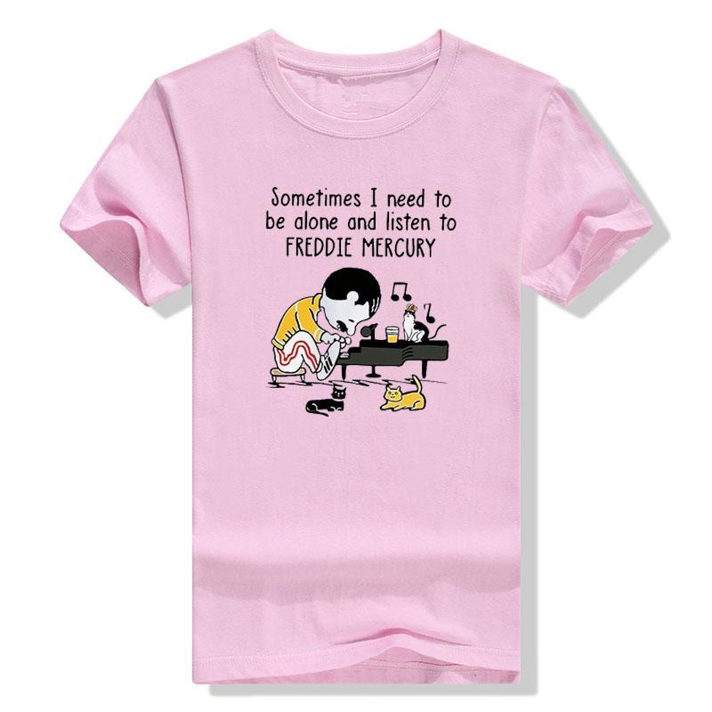 

Funny Sometimes I Need To Be Alone and Listen To Freddie Mercury Women s and Men s Fashion Tee Tops Customized Products 4XL