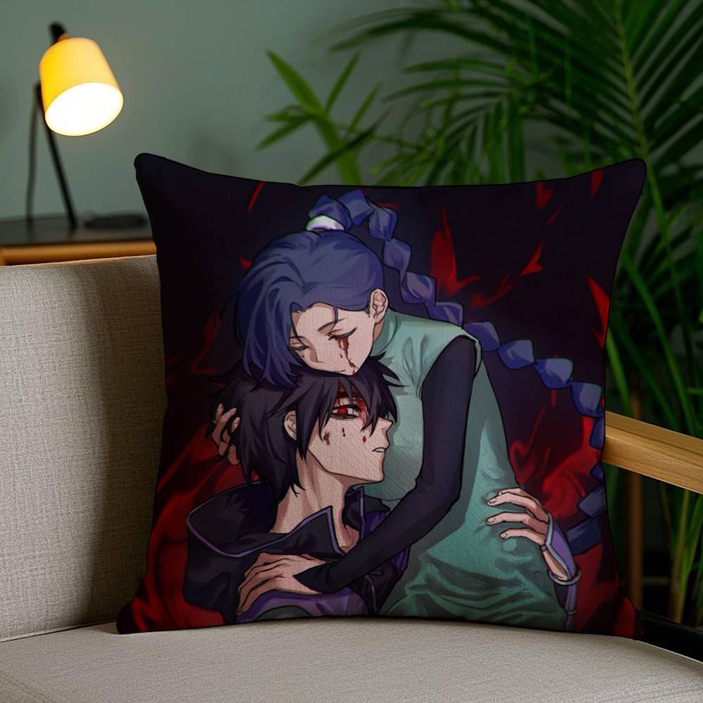 

S-Scissor Seven Pillow Case Office Sofa Dorm Chair Back Short Plush Double-sided Printing Home Cushion Cover 30cmx30cm
