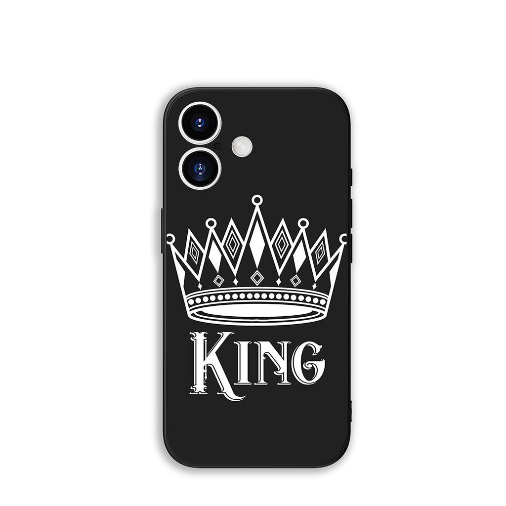 For Samsung Galaxy A55 A54 A25 A36 A17 A26 A35 A33 A34 A14 A37 S8 S9 S20 S21 FE S10 Plus Case Queen King Couple Novelty Fundas