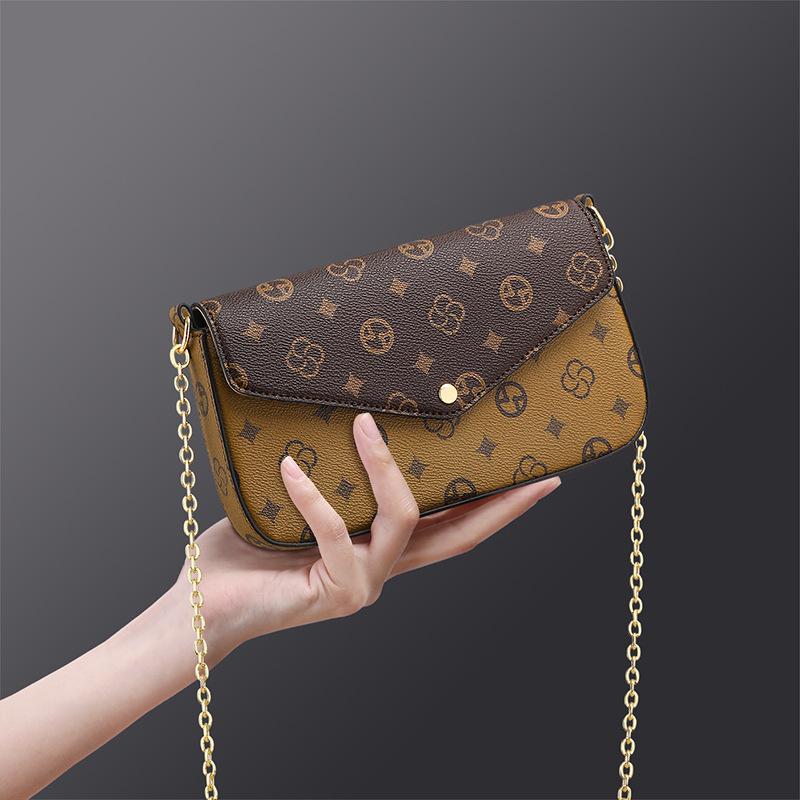 

Bag women s new autumn and winter messenger bag chain bag women s bag retro old flower small bag shoulder bag