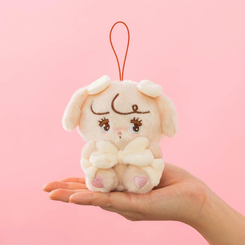 Mikko Characters Hug Ribbon Mascot, 5 Types, Approx. 10cm (Nuts)