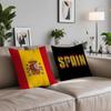 S-Spain Flag Cool cushion cover Double Sided Printed Polyester Pillowcase Pattern Decorative Zipper Cushion Cover