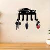 Vintage Metal Key Holder Wall Decor with 5 Hooks for Home