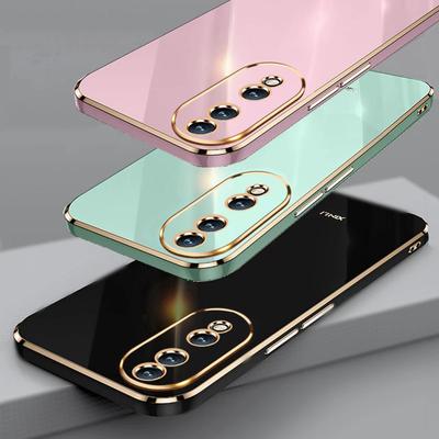 Pouzdro Luxusní Čtvercové Potahované Měkké Silikonové Pouzdro pro Huawei Honor 80 70 60 50 Pro SE X8 5G TPU Zadní Kryt Shell