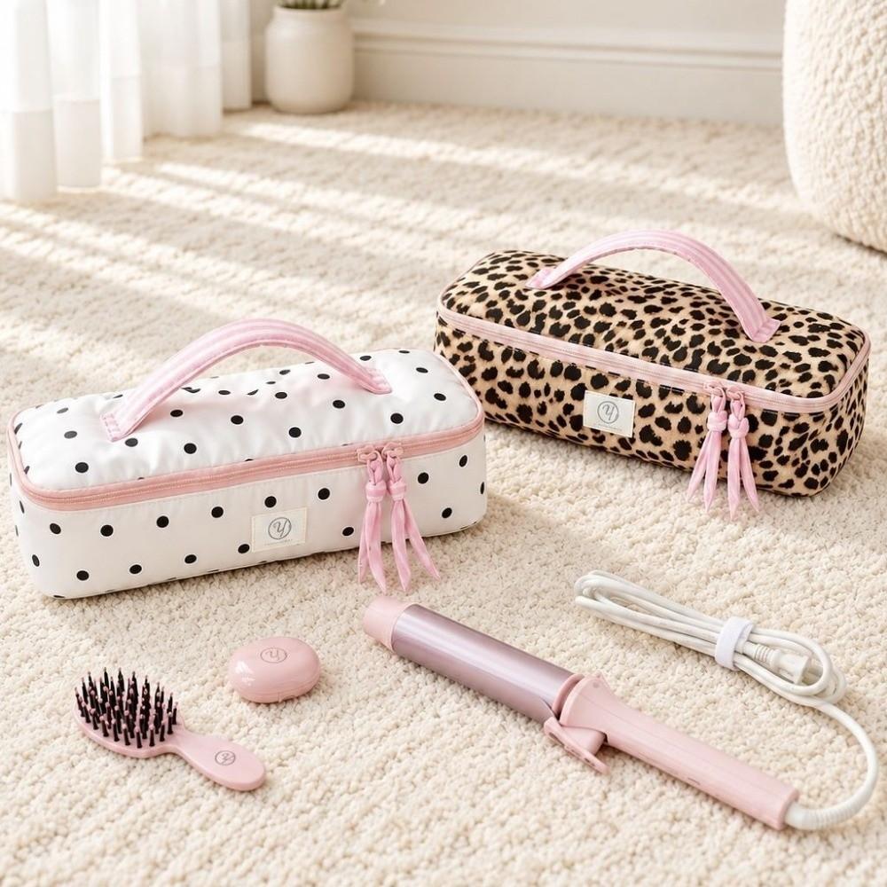 Large Capacity Hair Dryer Storage Bag With Handle Styling Tool Case Makeup Bag For Girls