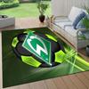 Werder Bremen Flanellmuster Quadratischer Teppich, Läufer, Teppich für Wohnzimmer Schlafzimmer Sofa Spielzimmer Dekor, Rutschfeste Fußmatte
