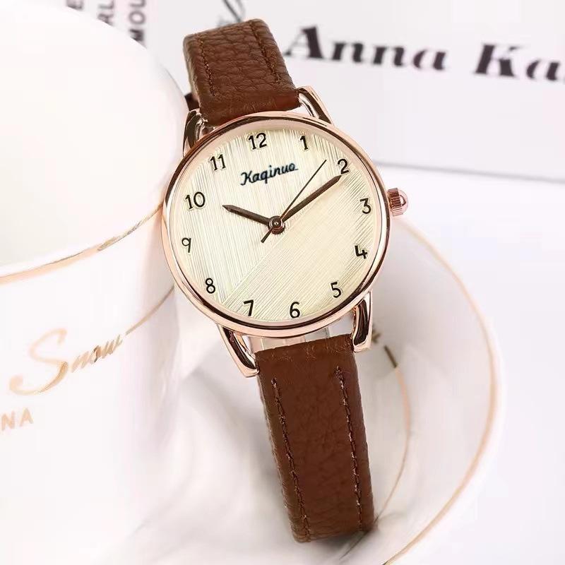 Student Watch Female Year Simple High Value Wind Female Student Watch Female Exam коричневый