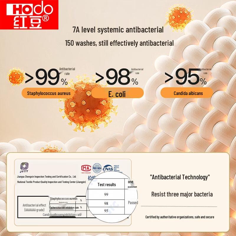 Hongdou Velvet 7A Antibacterial Far Infrared Thermal Underwear Set
