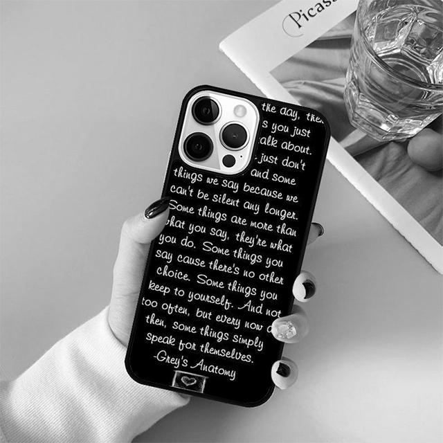 American TV Greys Anatomy Coque Shell For iPhone 17 Air 15 16 14 13 12 Pro Max 11 Pro Max Plus Phone Case Cover