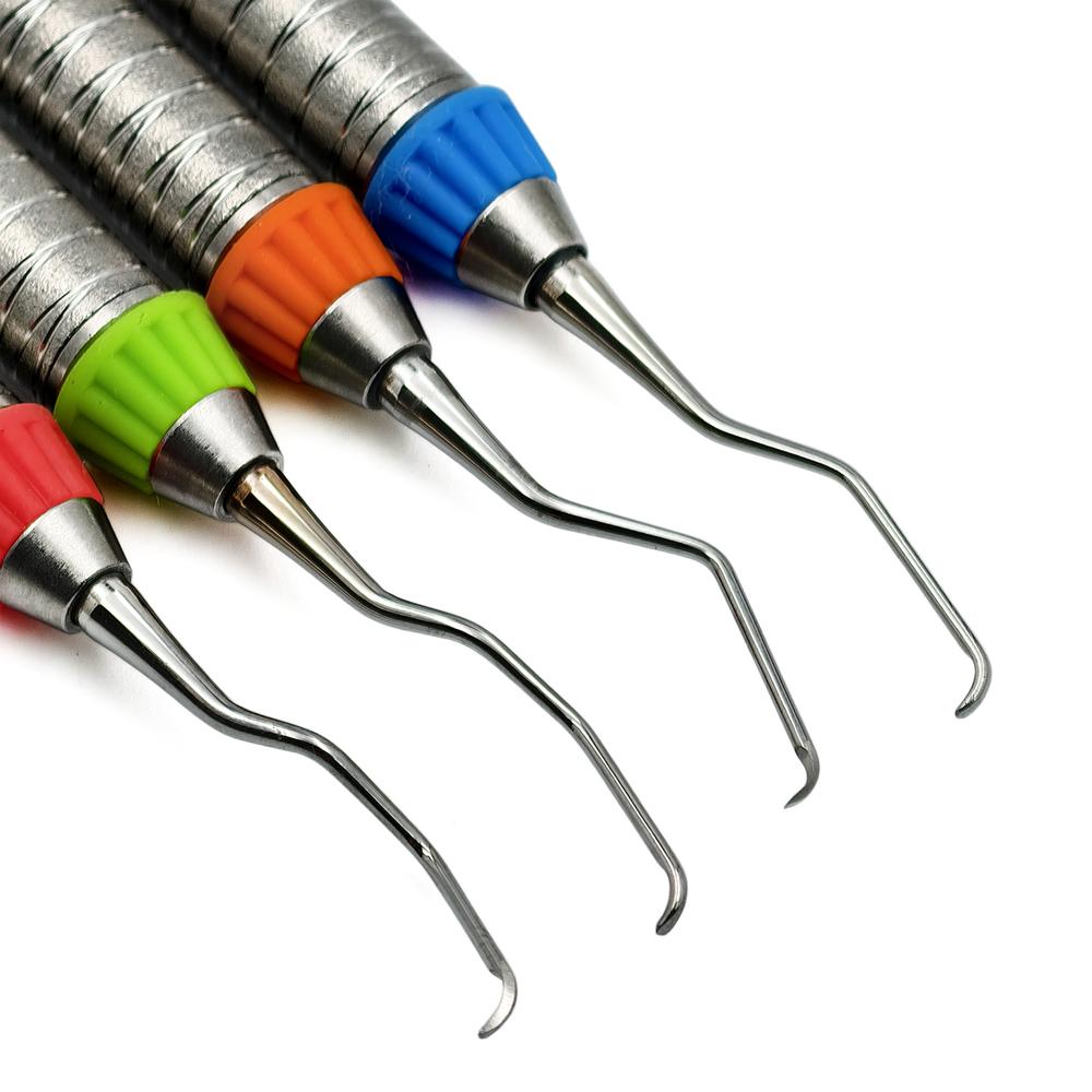 Mini 440C Material Hohe Qualität Dental Gracey Küretten Parodontaler Scaler Edelstahl Parodontale Knochenküretten Perio Dentales Instrument