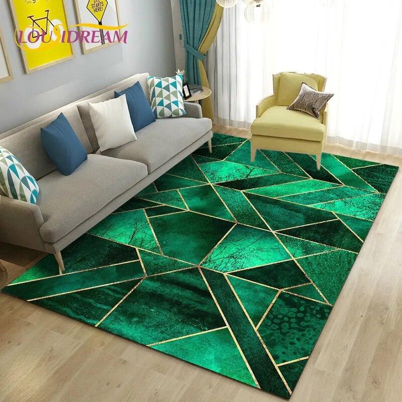 3D Abstract Geometric Optical Area Rug,Carpet Rug for Living Room Bedroom Sofa Doormat Kitchen Decoration,Kid Non-slip Floor Mat