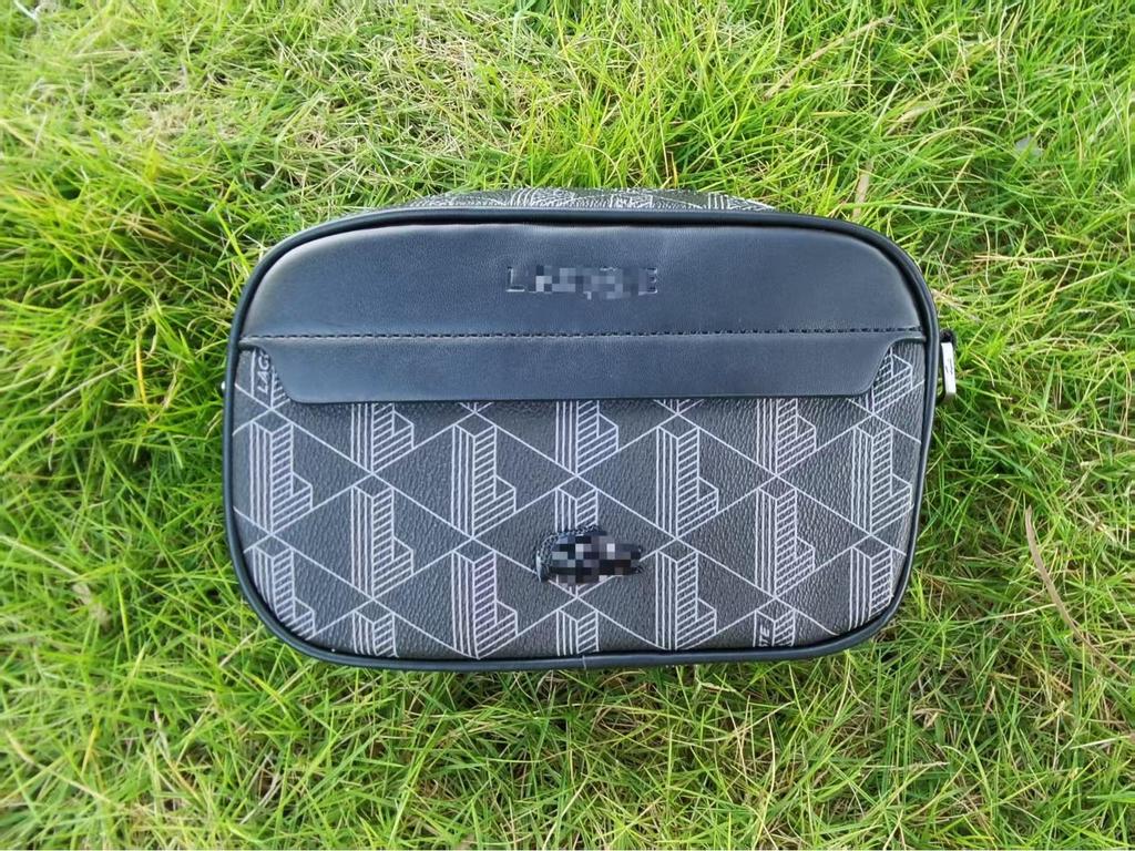 Herren Lässiger karierter Leder-Umhänge-Rucksack