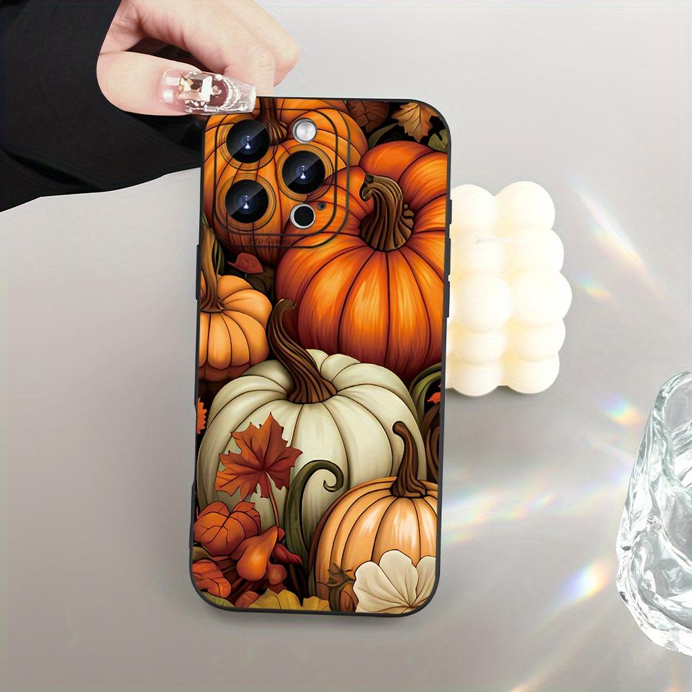 Autumn Oil Painting Pumpkin Pattern Phone Case For iPhone 17 16 15 14 13 12 11 Pro Max 17 Air 16E XS X XR Plus Soft Cover