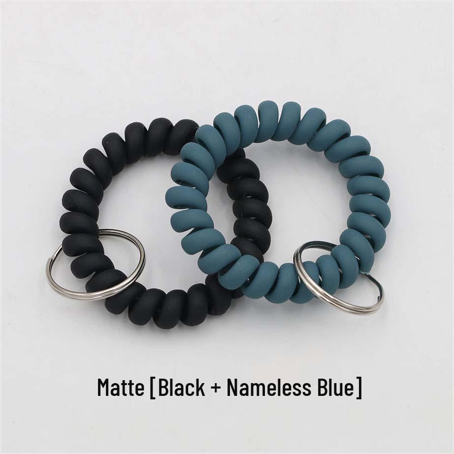 Minimalist Spring Coil Bracelet Keyring & Hair Tie