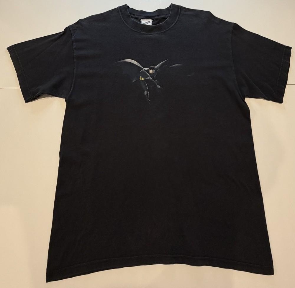 Vintage 2000s Batman Cartoon Movie Warner Bros Studios Promo Sz L Unisex T-Shirt