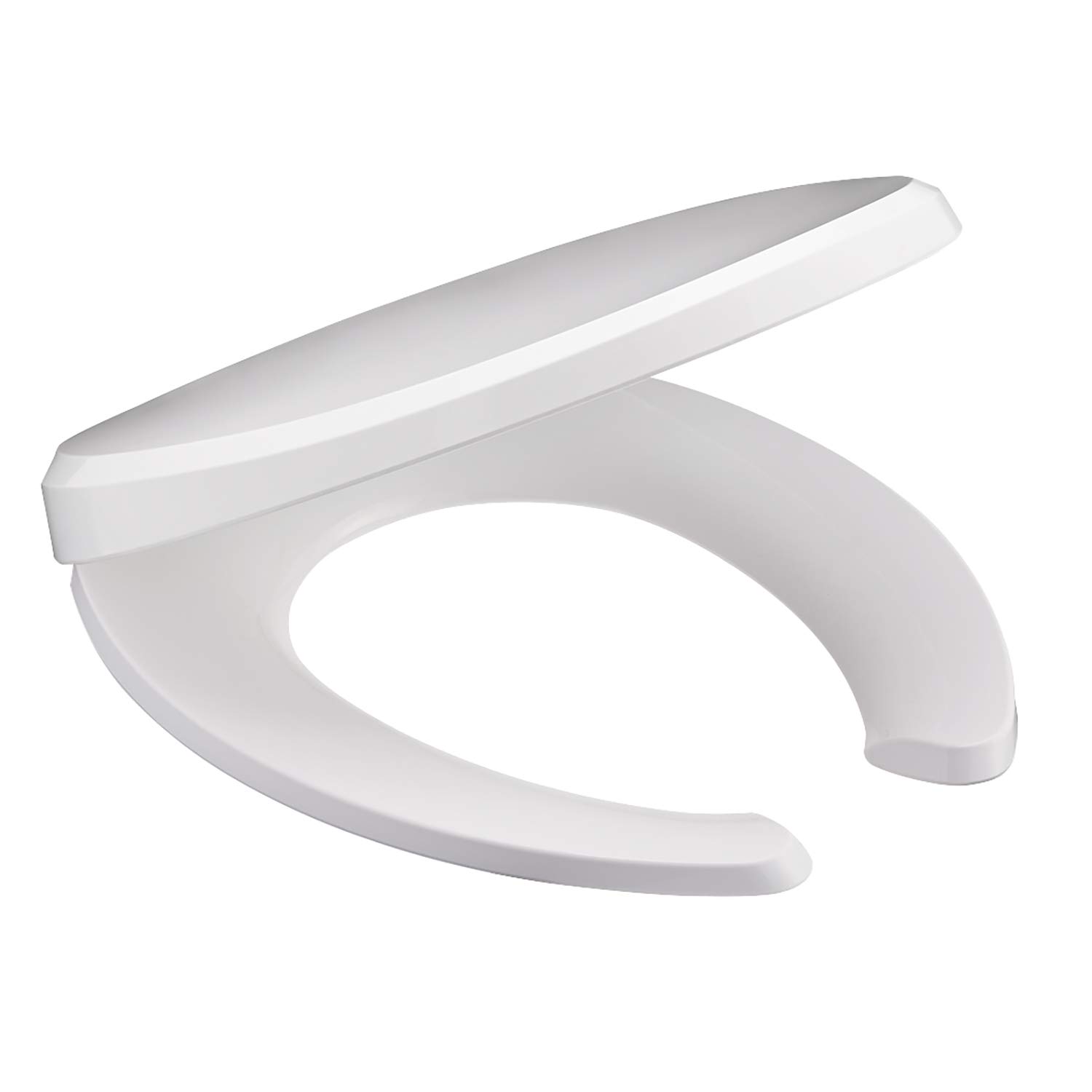

SANEI Front-Split Toilet Seat, Soft Closure, Easy Installation, One-Touch Attachment, Compatible with Standard and Large Toilets, White, PW9022-W