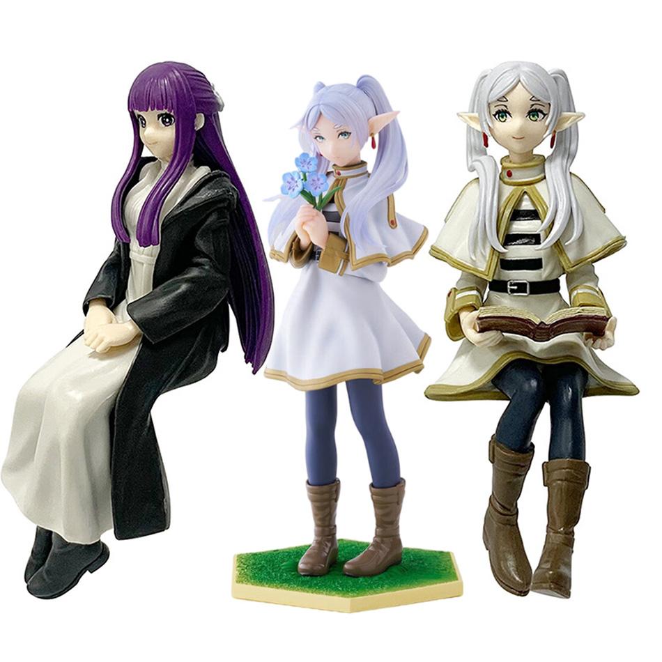 Noodle Sousou Frieren Fern q-version Anime Girl Figure Beyond Journey End Action Model Toy Gift PVC pressure no s Poseable Articulated Scale Detailed