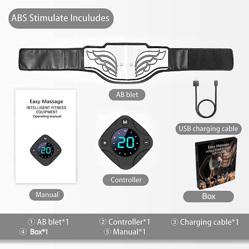 Elektrikli Kas Stimülatörü Titreşim Kemer ABS Eğitmen EMS Karın Kas Stimülatörü Toner Fitness Eğitim Dişli Ev Spor Salonu Kemer