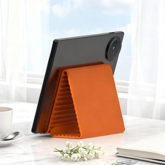 Držák na mobilní telefon 360° Flexibilní silikonový stojánek Skládací Protiskluzový držák na telefon, tablet, notebook pro cestování, kancelářský stůl, postel