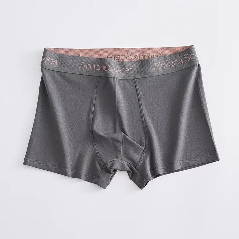 Men Spring and Summer Trend Cotton Comfortable Breathable No Trace of Four Corners Underwear