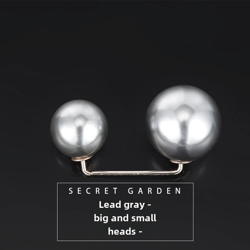 1PCS pearl non-slip safety pins Dress brooch decoration dress waist fastening pins collar adjustment scarf safety fashion