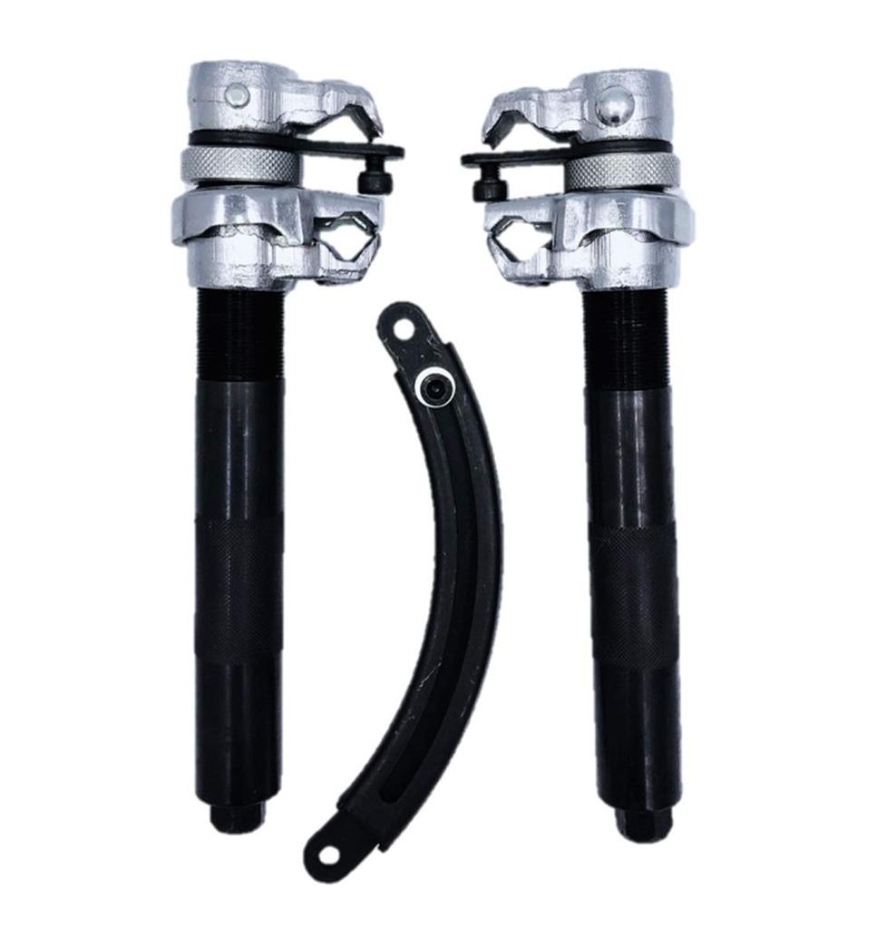 Coil Spring Impact Wrench with for Light and Standard Car Suspension and Strut Replacement Compressor, 2-Jaw Set, Compatible, Stopper,