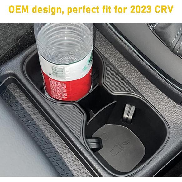 Compatible With 2024 2025 2026 Honda CRV Cup Holder Ert,-2026 CRV CR-V Center Console Cup Holder, 2024 2025 2026 CRV Accessories(TPE Material)