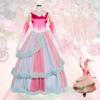 Wicked Glinda Cosplay Dress For Halloween Anime Role Play