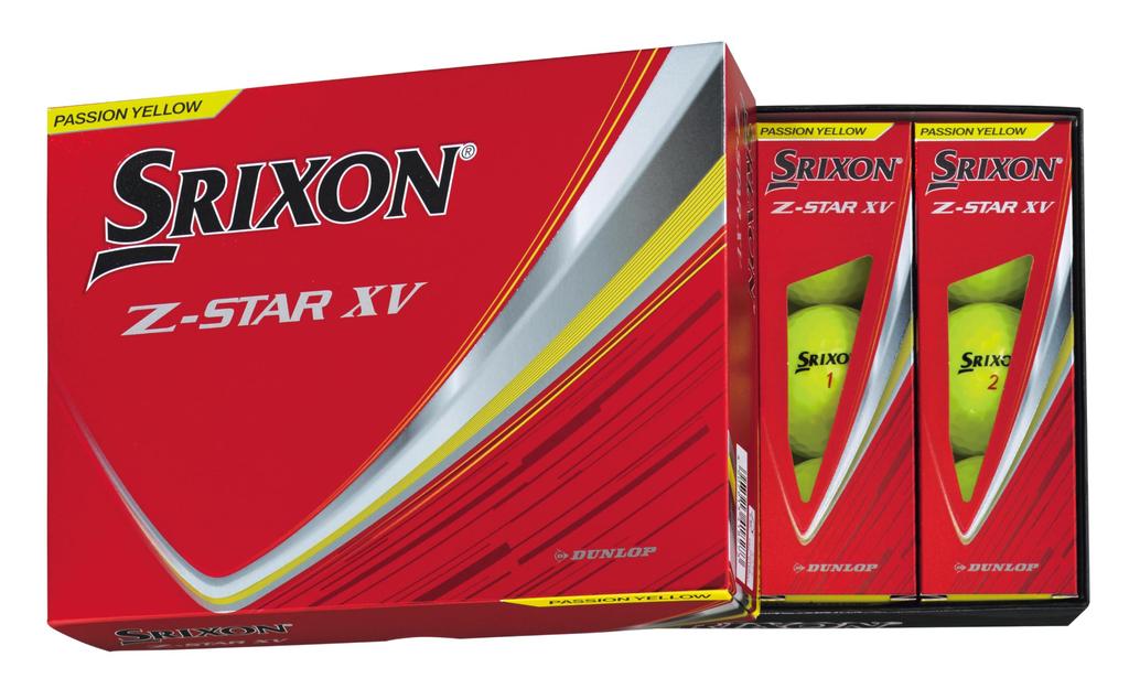 Dunlop Srixon XV Golf 2025 1 Dozen Premium Passion Yellow Z-Star Balls, Model, (12 Balls),