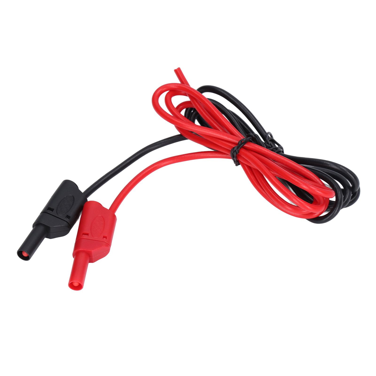 

Banana Test 4mm Male to Male 32A 1000V Red Black Set Kit for Battery Electricity