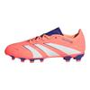 adidas Predator League Bequeme Weiche Rutschfeste Stoßdämpfende Abriebfeste Low-Top Fußballschuhe Kinder Fußballschuhe Pink Weiß Orange JI1145