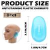 8 Stuks Oordopjes voor Douche, Oordopjes voor Baden, Gehoorbescherming tegen Water, Waterdichte Oordopjes voor Baden, Waterdichte Deelbeschermer, Blauw en Zwart