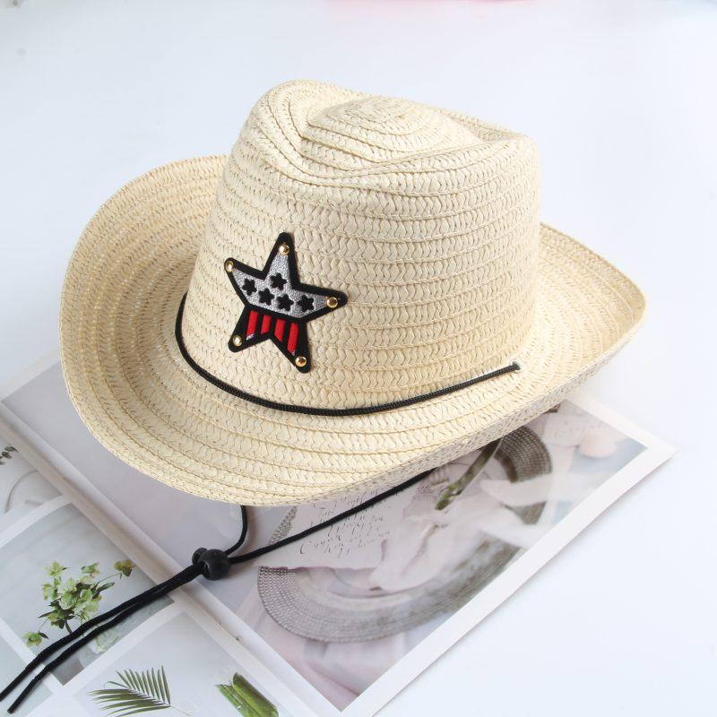 2024 New Boys' Straw Sun Hat: Summer Fisherman Style