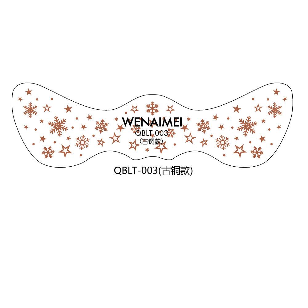 Hot Stamping Face Freckles Tattoo Sticker Hot Silver Laser Gold Party Disposable Waterproof Sticker Set