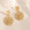1 Pair Gothic Spider Web Earrings - Adjustable Hollow Design Halloween Hypoallergenic Statement Ear Pins