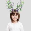 Blumen-Geweih-Haarreifen für Damen und Kinder, Rentier-Geweih-Haarreifen für Renaissance-Accessoires