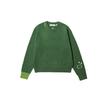 X Anya Hindmarch Collaboration FW23 Premium Lambswool Crewneck Sweater Women Sweater Green 468868-55