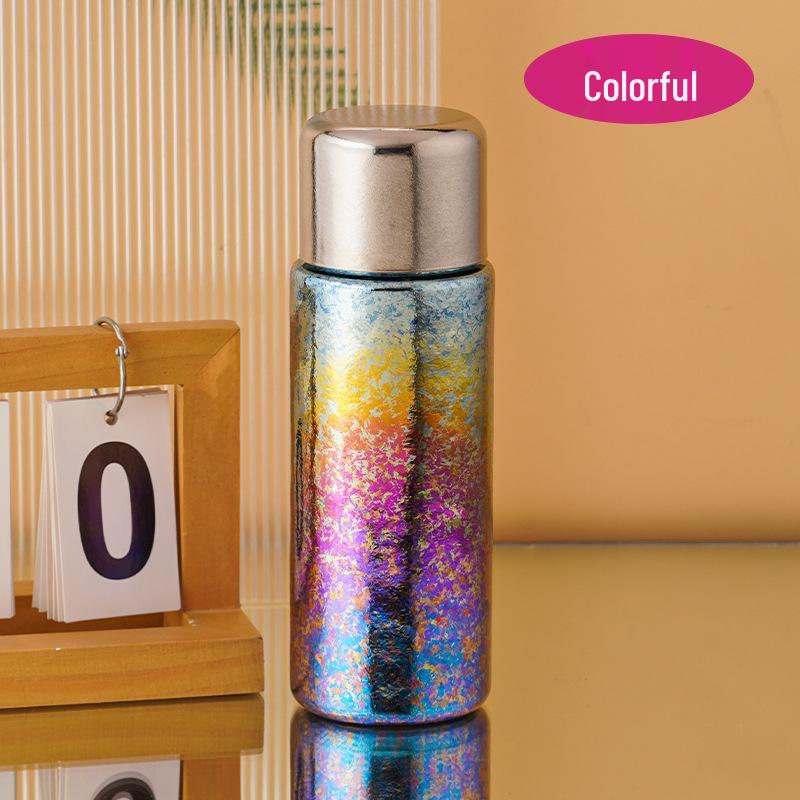 Pure Titanium Insulated Magnetic Suction Tea Cup with Double Lid – For Men and Women, Stylish Design, Tea-Water Separation, Premium Gift