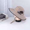 Fashionable Foldable Fishing Hat Wide Brim Breathable Mesh Fisherman Hat UV Protection Windproof Panama Cap Mountaineering