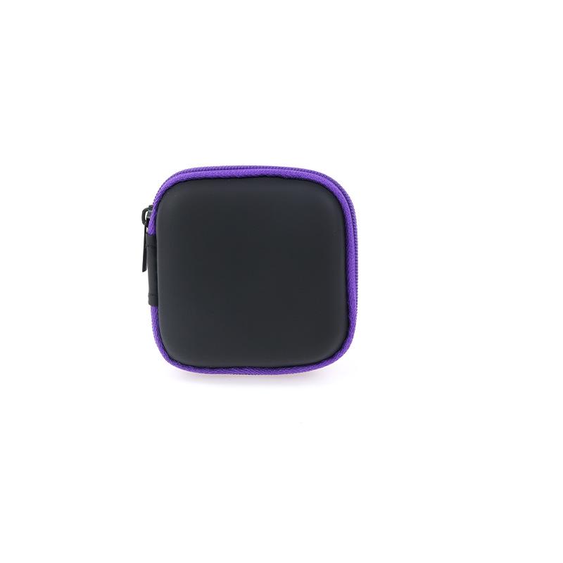 EVA Square Earphone and Data Cable Storage Box with Same-Day Delivery
