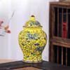Creative Blue and White Porcelain Candy Jar Multifunctional Ceramic Nuts Coffee Bean Herb Storage Jar Table Top Decoration Vase