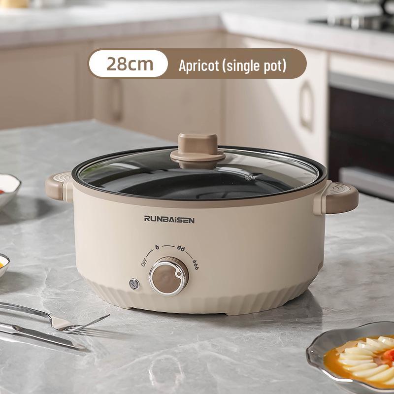 

Многофункциональная электрическая кастрюля: Мультиварка большой вместимости для студентов общежитий - Идеально подходит для приготовления лапши быстрого приготовления и жарки.